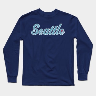 Seattle Script Long Sleeve T-Shirt